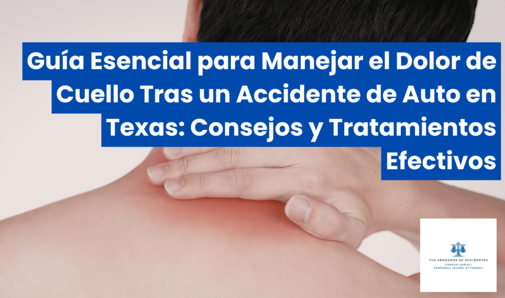 me duele el cuello después de un accidente de auto